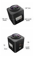 Homestec 360 degree Action Camera- Panoramic 2448 2448 30fps Ultra HD Video waterproof Action Cameras Deportiva... N7