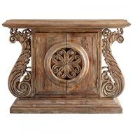 Cyan Lighting 05289 Dwyer - 19.5 Inch Small Console Table, Limed Gracewood Finish