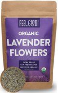 Organic Lavender Flowers (Extra Grade - Dried) - 4oz Resealable Bag - 100% Raw From France - by Feel Good Organics N5