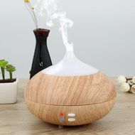oobest Wood Grain Aroma Essential Oil Diffuser Humidifier-300ML Diffuser Cool Mist Humidifier Air Purifier Use... N8
