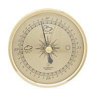 Precision Aneroid Barometer 4 inch Diameter Round Dial with Metal Bezel