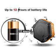 SinoPro Bluetooth 4.0 Speaker Portable Wireless Outdoor Shower Speaker with NFC IP65 Waterproof Grade 12 Hours... N11