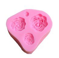 Bestwoohome 4 Set Silicone Fondant Baking Mold Cake Sugar Craft Chocolate Decorating DIY (Cherry Blossoms) N26
