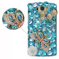 LG G Stylo Case, LG G Stylo Bling Case-Spritech(TM) 3D Handmade Colorful Diamond Bling with Butterfly Flower Decoration... N9