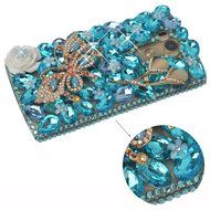LG G Stylo Case, LG G Stylo Bling Case-Spritech(TM) 3D Handmade Colorful Diamond Bling with Butterfly Flower Decoration... N10
