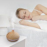 VicTec New Wood Grain 300ml Aroma Essential Oil Diffuser Ultrasonic Cool Mist Super-Quiet Humidifier with LED... N2