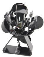 4-Blade Heat Powered Stove Fan for Wood / Log Burner/Fireplace increases 80% more warm air than 2 blade fan- Eco...
