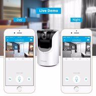 Youzee 720p HD WiFi IP IR Security Camera 2-Way Audio Connects Wirelessly N3
