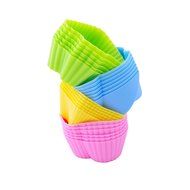 MIREN Reusable and Non-stick Silicone Baking Cups/Muffin Cup Molds in Storage Container-24 Pack-4 Vibrant Colors... N5
