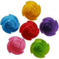 Autek 12 Pieces DIY Baking Silicone Rose Cake Cups Mold (Random Color) N3