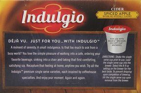 Indulgio Spiced Apple Cider Single Serve for Keurig K-Cup Brewers, 12 Count (Pack of 6) N34