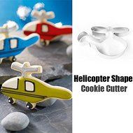 Stainless Steel Helicopter Shape Cookie Cutter Cake Baking Mold shopping