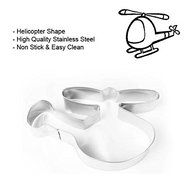 Stainless Steel Helicopter Shape Cookie Cutter Cake Baking Mold shopping N2