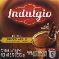 Indulgio Spiced Apple Cider Single Serve for Keurig K-Cup Brewers, 12 Count (Pack of 6) N39