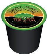 Turveda Turmeric Cardamom Black Pepper Vitality Tea, Single Serve Cups, 15 Count N2