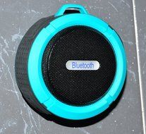 Mondpalast Blue Mini bluetooth V 3.0 + A2DP ISSC Stereo Bass wireless Speaker 5W Rechargeable 145g IPX5 waterproof...