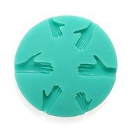 3D Silicone 6pcs Palm Cake Mold Fondant Chocolate Mould N5
