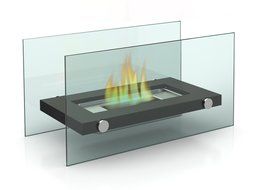 Designer&rsquo;s All Season Table Top Ethanol Fireplace, Both Indoor and Outdoor Use