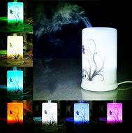 NIUDB Aromatherapy Essential Oil Purifier Diffuser Air Humidifier with 4 Timer Settings and 6 Color Light Changes