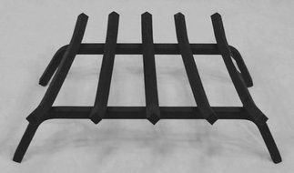 Fireplace Hearth 5/8" Square Steel Grate Grill - 18" N2