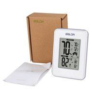 BALDR Weather Station, Displays Humidity and Temperature, Min, Max, and Trend Indicator, White N9