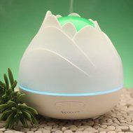 SpaRoom LotusMist Essential Oil Diffuser Lotus Flower Shaped Aromatherapy Mister for Large Rooms, 280mL