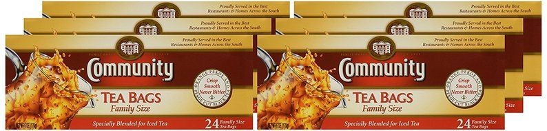 Community Coffee Iced Tea Bags, 24 Count (Pack of 6) N2
