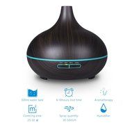 VicTsing Essential Oil Diffuser Humidifier, Wood Grain 300ml Ultrasonic Diffuser Cool Mist Humidifier for Home... N4