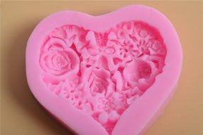 Bestwoohome 4 Set Silicone Fondant Baking Mold Cake Sugar Craft Chocolate Decorating DIY (Cherry Blossoms) N42