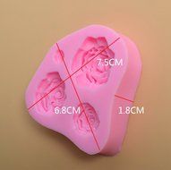 Bestwoohome 4 Set Silicone Fondant Baking Mold Cake Sugar Craft Chocolate Decorating DIY (Cherry Blossoms) N43