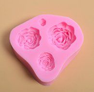 Bestwoohome 4 Set Silicone Fondant Baking Mold Cake Sugar Craft Chocolate Decorating DIY (Cherry Blossoms) N46