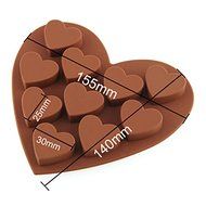 Heart Shape Silicone Cake Cookie Chocolate Mold Mould Ice Cube Tray Baking Tool