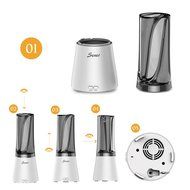 Seneo Aromatherapy Essential Oil Diffuser, Vase Design Aroma Cool Mist Ultrasonic Humidifier with Flower Arrangement...