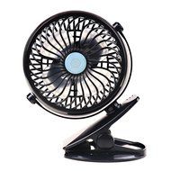 Portable Clip Fan Rechargeable Battery USB for Baby Stroller Car Camping Desk