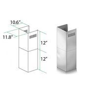 ZLINE 2-12 in. Short Chimney Pieces for 7 ft. to 8 ft. Ceilings N2