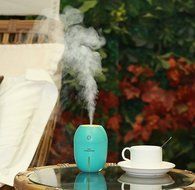 Rukiwa Portable USB Humidifier Air Purifier Steam Diffuser Mist Office Room (Yellow) N9