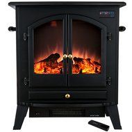 Golden Vantage 25" 1500W Freestanding Portable Adjustable Insert Electric Fireplace Stove Heater 5200 BTU w/ Remote N5