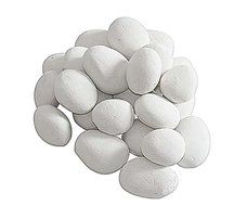 Moda Flame White Fireplace Pebble Set