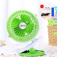 Glodeals USB Mini Clip-on Portable Fan Rechargable Li Battery 360 Degree Adjustable Air Circulator Table Fan Portable... N3
