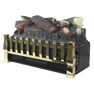 Duraflame DFI021ARU Electric Log Set Heater with Realistic Ember Bed, Antique Bronze N2
