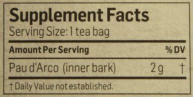 Alvita Teas Pau D' Arco Herbal Tea Bags, 24 Count N5
