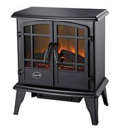Comfort Glow, ES5130 Keystone Electric Stove with Thermostat, Black Finish