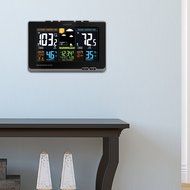 Ochi&amp;Moji Weather Clocks Atomic Wireless Digital Station Color Forecast Station with Temperature Alerts N3