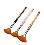 3pcs Nail Art Crystal UV Gel Acrylic Drawing Painting Decoration Fan Shaped Brush Pen Manicure Tool N3