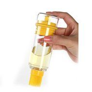 ONLADY&reg; Creative Dual-purpose High-temperature Resistance Silicone Bottle Brush Baster for BBQ Yellow N3