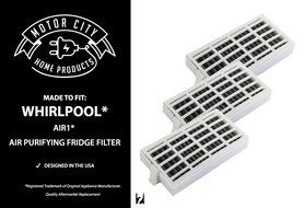 Whirlpool Air1 Fresh Flow Compatible Air Purifying Fridge Filter, Motor City Home Products Brand Replacement (1)