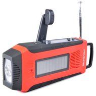 [Upgraded] iRonsnow IS-092 [2000mAh Power Bank+1W flashlight] Weather radio Solar Hand Crank AM/FM/WB NOAA Radio... N24
