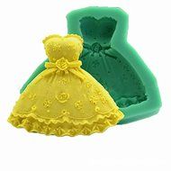 &quot;dipshop Wedding Dress Fondant Mold Silicone Cake Decorating Craft Sugar Chocolate Mould&quot; shopping