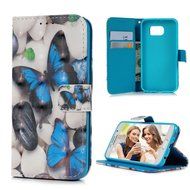 S6 Case,Samsung Galaxy S6 Case - Wallet 3D Effect Colorful Print Patterns Premuim PU Leather Soft TPU Inner Cover... N4