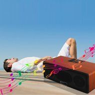 Wireless Bluetooth Speaker(Battery Included), ERISAN Portable Stereo Media Indoor &amp; Outdoor Speaker for iPhone... N2